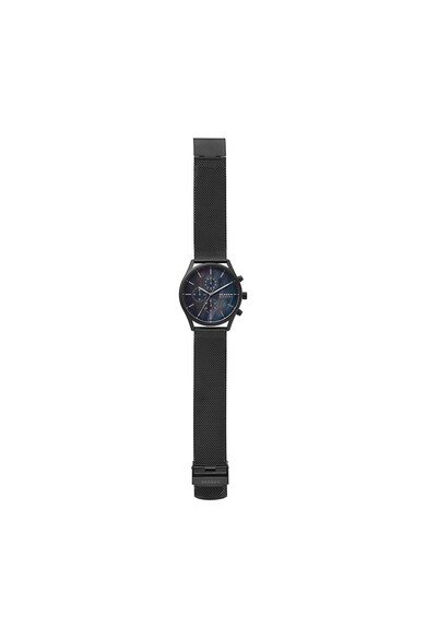 Skagen Ceas cronograf cu o bratara cu model tip plasa Holst Barbati