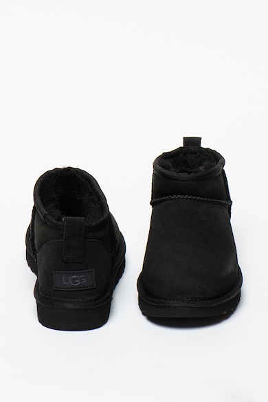 UGG Classic Ultra Mini vízlepergető bebújós rövid nyersbőr csizma női