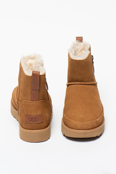 UGG Ghete din piele intoarsa Classic Zip Mini Femei