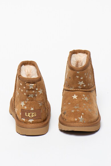 UGG Cizme fara inchidere din piele intoarsa Classic Mini II Fete