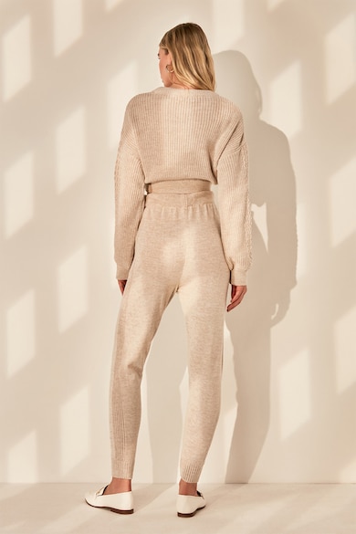 Trendyol Set de pulover crop si pantaloni sport - 2 piese Femei
