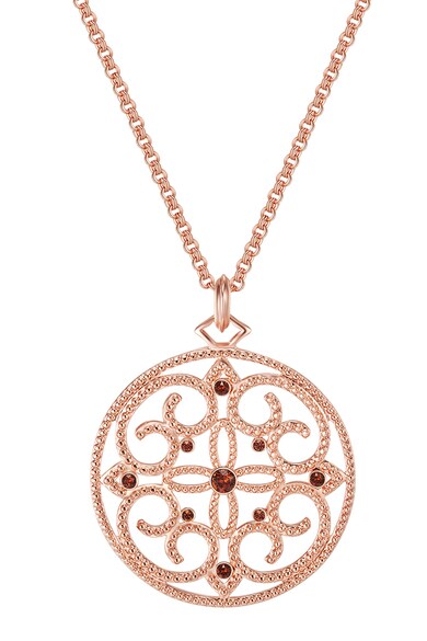 Highstreet Jewels Colier placat aur rose si decorat cu cristale Femei