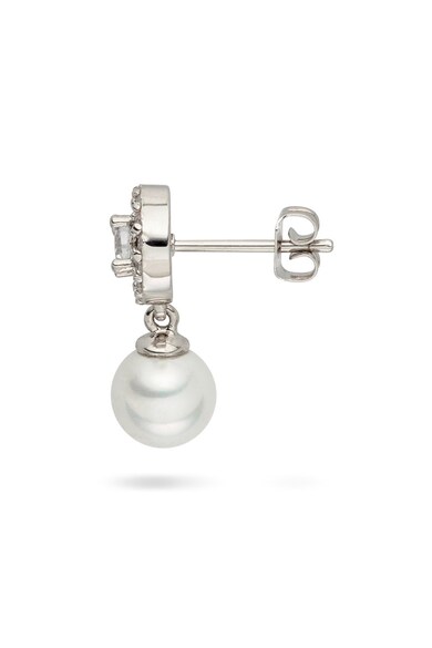 Clara Copenhagen Cercei drop decorati cu zirconia si perle organice Femei