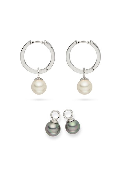 Clara Copenhagen Set de cercei placati cu rodiu si decorati cu perle sintetice - 2 perechi Femei