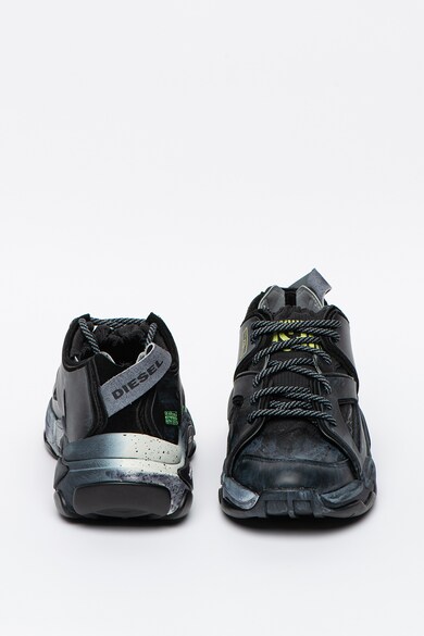 Diesel Pantofi sport din piele ecologica cu insertii din plasa S-Kipper Barbati