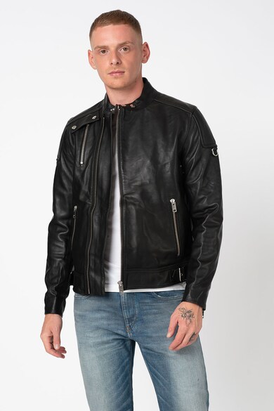 Diesel Jacheta biker de piele Cody Barbati