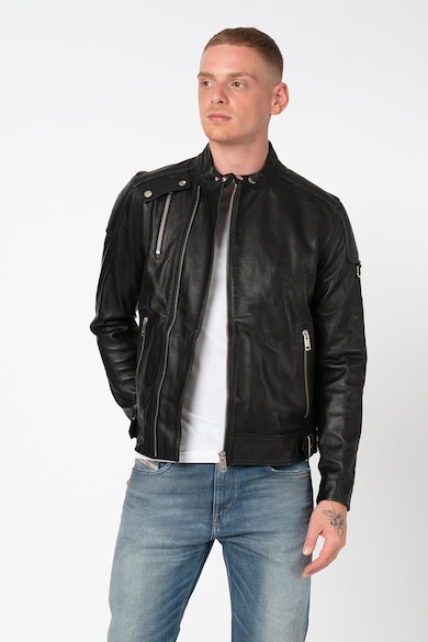 Diesel Jacheta biker de piele Cody Barbati