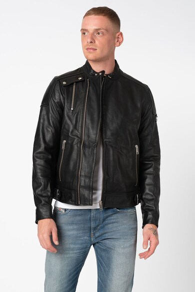 Diesel Jacheta biker de piele Cody Barbati