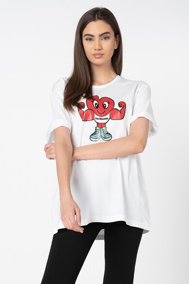 Love Moschino Tricou lejer cu imprimeu grafic Femei