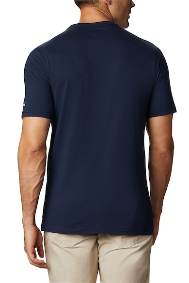 Columbia Тениска с деколте в основата на врата и лого на CSC Basic, Бял/Тъмносин Мъже