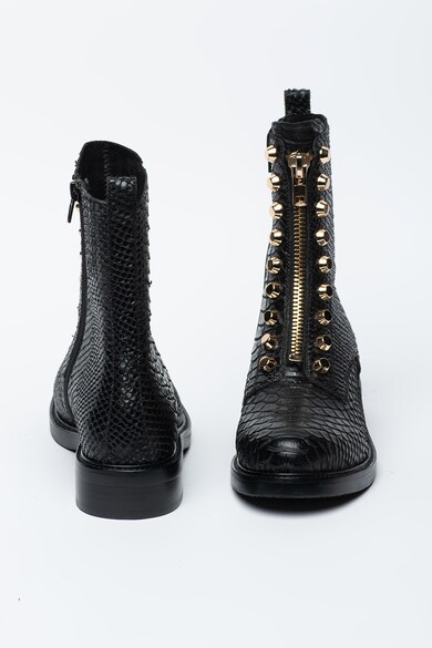 Jeffrey Campbell Bocanci de piele cu aspect piele de sarpe Tonette Femei