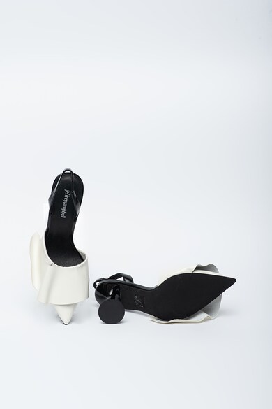 Jeffrey Campbell Pantofi slingback de piele cu varf ascutit si toc stilizat Darcey Femei