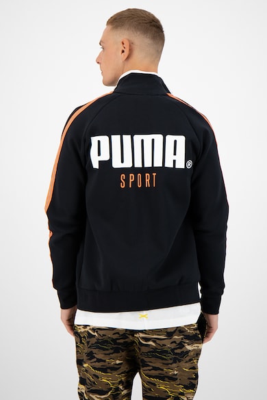 Puma Bluza sport cu fermoar si segmente laterale contrastante Track Barbati