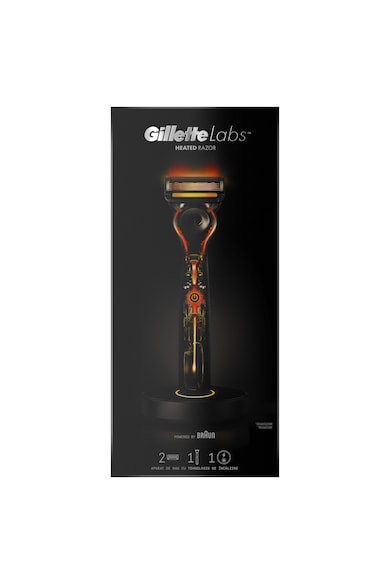 Gillette Aparat de ras  Labs Heated Starter Kit + 1 rezerva, statie de incarcare Femei