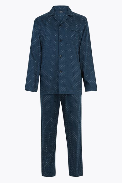 Marks & Spencer Pijama cu pantaloni si camasa cu buline Barbati