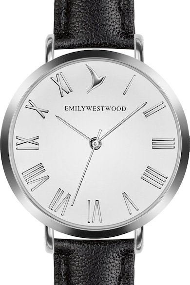 Emily Westwood Овален аналогов часовник с кожена каишка Жени