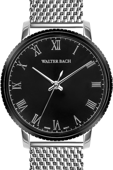 Walter Bach Ceas quartz cu bratara cu model plasa Barbati