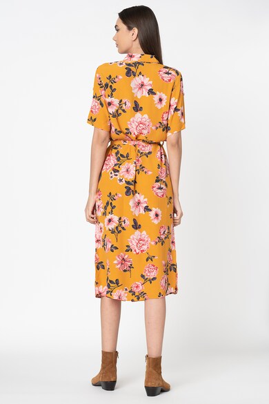 Vero Moda Rochie tip camasa cu imprimeu floral si cordon in talie Vallot Femei