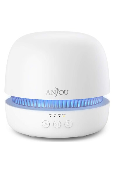 Anjou Difuzor Aromaterapie  AJ-ADA019, 300ml, LED 7 culori, BPA free, oprire automata Femei