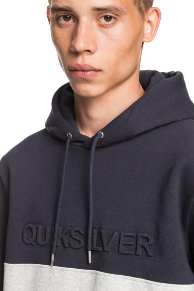 QUIKSILVER Emboss kapucnis pulóver logóval az elején férfi