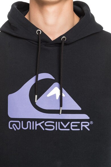 QUIKSILVER Sqaure Me Up kapucnis pulóver logó mintával férfi