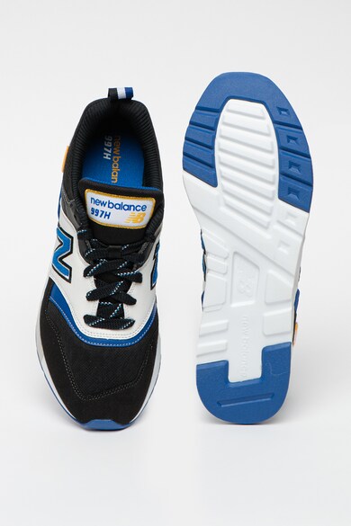 New Balance Pantofi sport de piele intoarsa si piele, cu model colorblock 997H Barbati