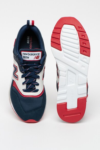 New Balance Pantofi sport de piele intoarsa si piele, cu model colorblock 997H Barbati