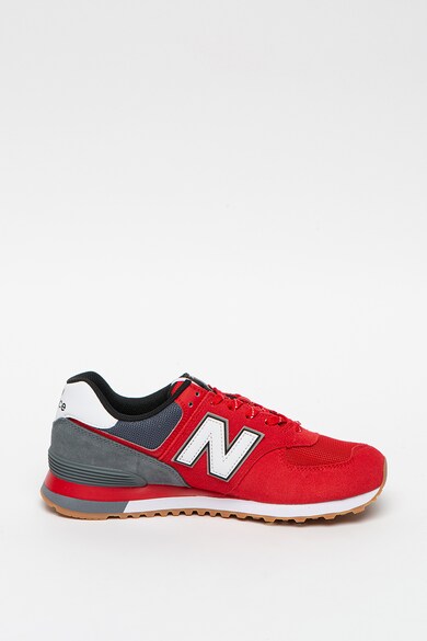 New Balance Pantofi sport colorblock si garnituri de piele intoarsa 574 Barbati