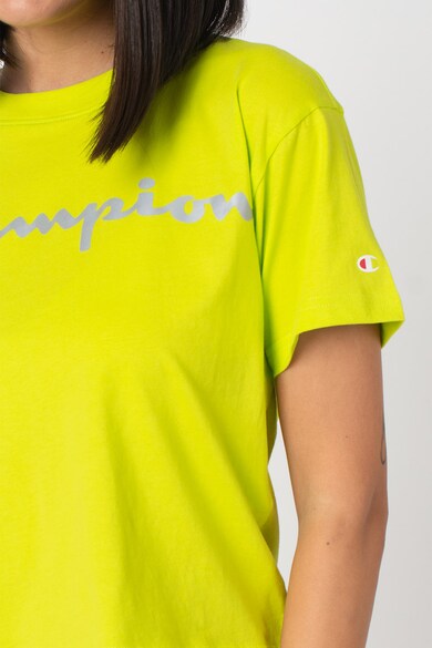 Champion Tricou cu imprimeu logo si decolteu la baza gatului Femei