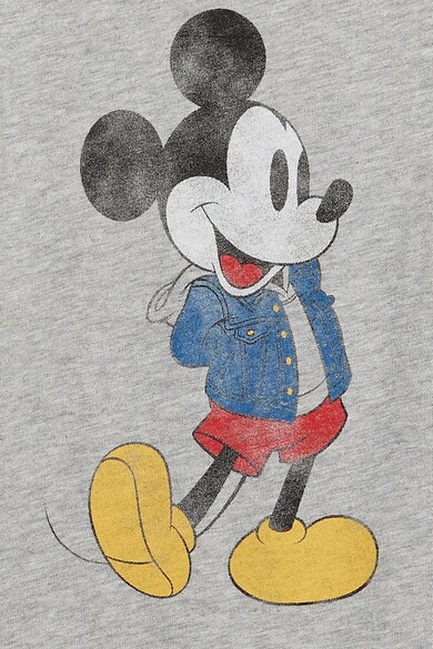 GAP Tricou cu decolteu la baza gatului si imprimeu cu Mickey Mouse Fete