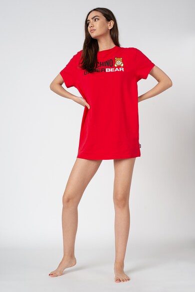 Moschino Camasa de noapte cu imprimeu logo Femei