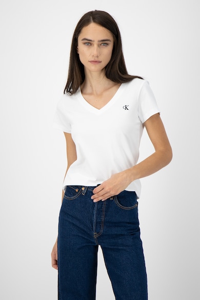 CALVIN KLEIN JEANS Tricou slim fit din amestec de bumbac organic Femei