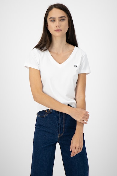 CALVIN KLEIN JEANS Tricou slim fit din amestec de bumbac organic Femei