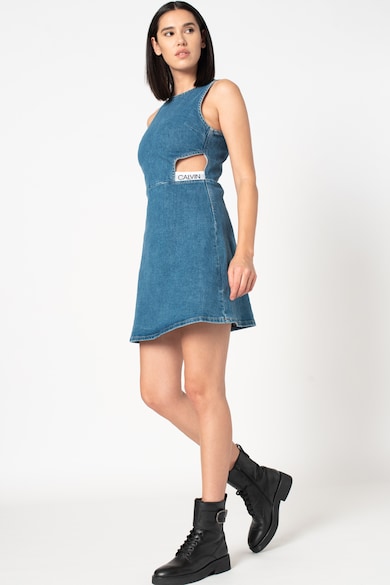 CALVIN KLEIN JEANS Rochie mini din denim cu fermoar Femei