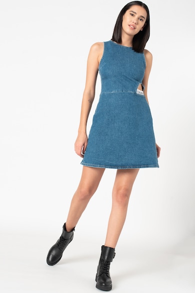 CALVIN KLEIN JEANS Rochie mini din denim cu fermoar Femei