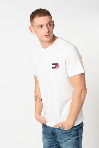 Tommy Jeans Organikuspamut póló logós foltrátéttel férfi