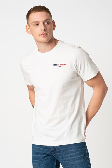 Tommy Jeans Organikuspamut póló logóhímzéssel 1 férfi