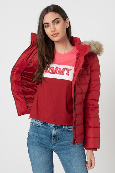 Tommy Jeans Geaca cu umplutura de puf cu gluga Femei