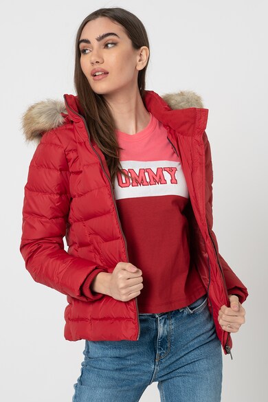 Tommy Jeans Geaca cu umplutura de puf cu gluga Femei