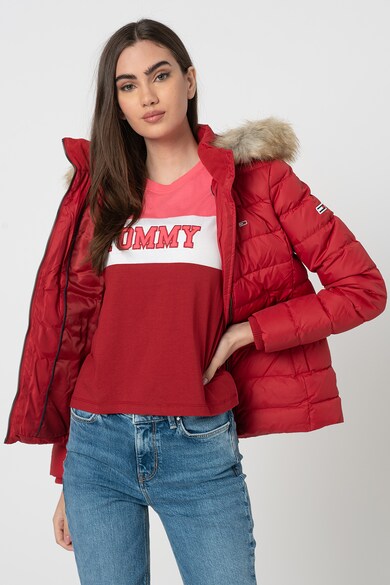 Tommy Jeans Geaca cu umplutura de puf cu gluga Femei