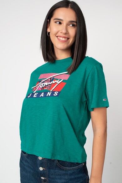Tommy Jeans Tricou de bumbac organic Signature Femei