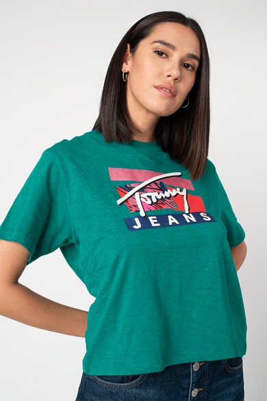 Tommy Jeans Tricou de bumbac organic Signature Femei