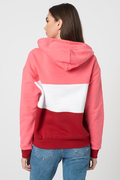 Tommy Jeans Organikuspamut tartalmú colorblock dizájnos kapucnis pulóver B női