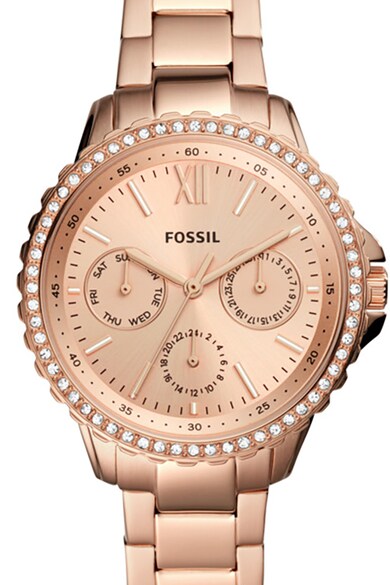 Fossil Ceas quartz decorat cu cristale transparente Izzy Femei