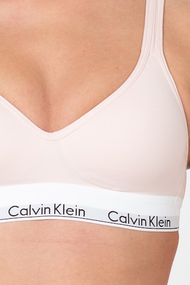 CALVIN KLEIN Bustiera cu decolteu in V si bretele cu model incrucisat Femei