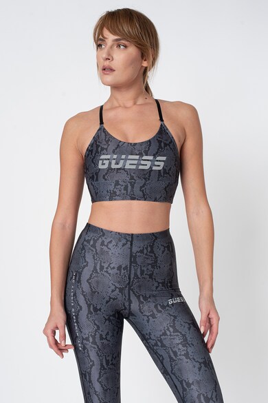 GUESS Bustiera cu animal print pentru fitness Femei