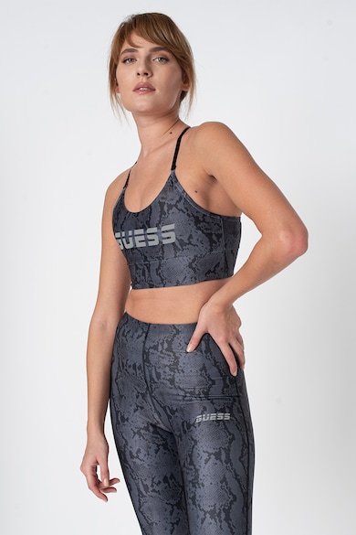 GUESS Bustiera cu animal print pentru fitness Femei