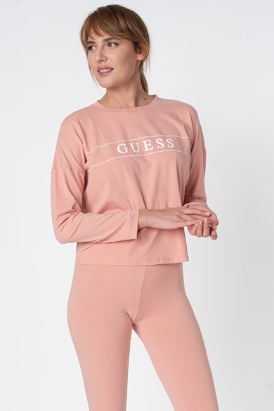 GUESS Pijama cu bluza cu imprimeu logo si colanti Femei