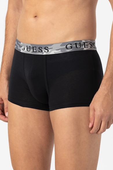 GUESS Set de boxeri cu banda elastica cu logo in talie - 3 perechi Barbati