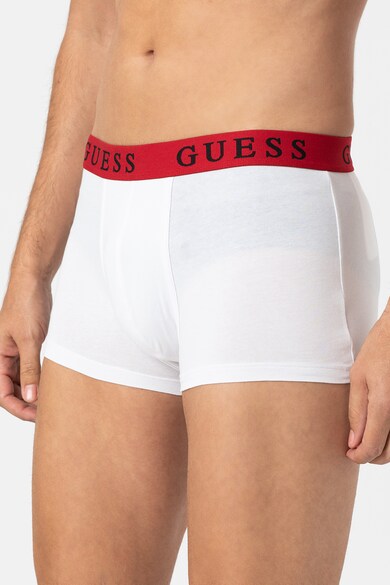 Guess Set de boxeri cu imprimeu si uni - 3 perechi Barbati